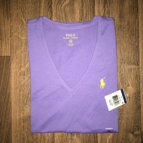 POLO RALPH LAUREN WOMEN T-Shirt V-Neck - Picture 2 of 2